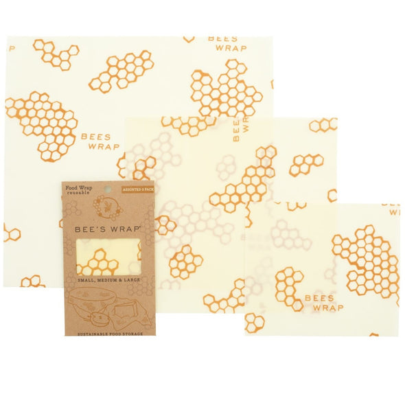 Bee's Wrap Assorted 3 Pack S/M/L Honeycomb